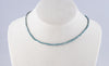 Thai Silver Choker with Blue Waxed Linen