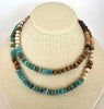 Double Blue and Brown