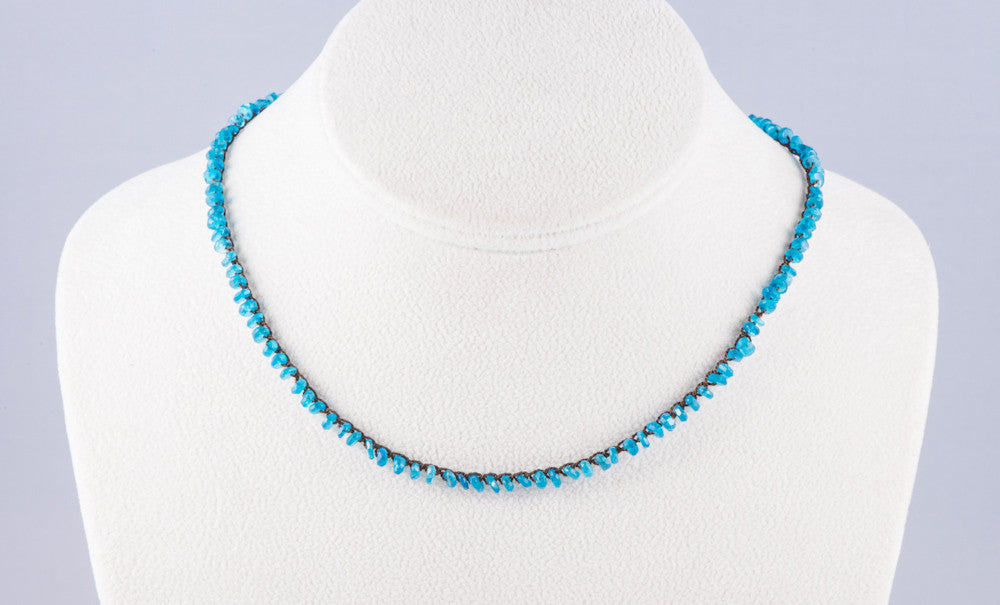 Apatite Crocheted Necklace